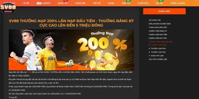 SV88 - Nhà cái SV88,Us, link không chặn 2025 | us.com 11 Khuyến Mãi Và Ưu Đãi Hấp Dẫn Không Thể Bỏ Lỡ Tại SV88